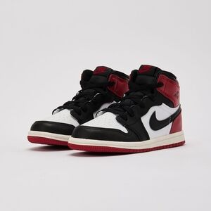 Nike Air Jordan Black, Red, and White High-Tops